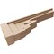 Ekena Millwork 4"W x 24"D x 8"H Thin Highland Rough Cedar Woodgrain TimberThane Corbel, Primed Tan CORUR04X24X08HLDRCPR - alternate 6
